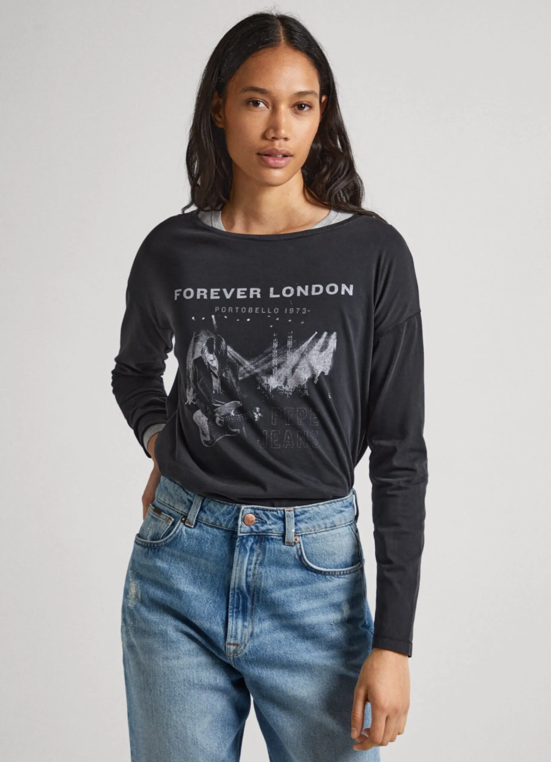 Women Pepe Jeans Photo Print T-Shirt
