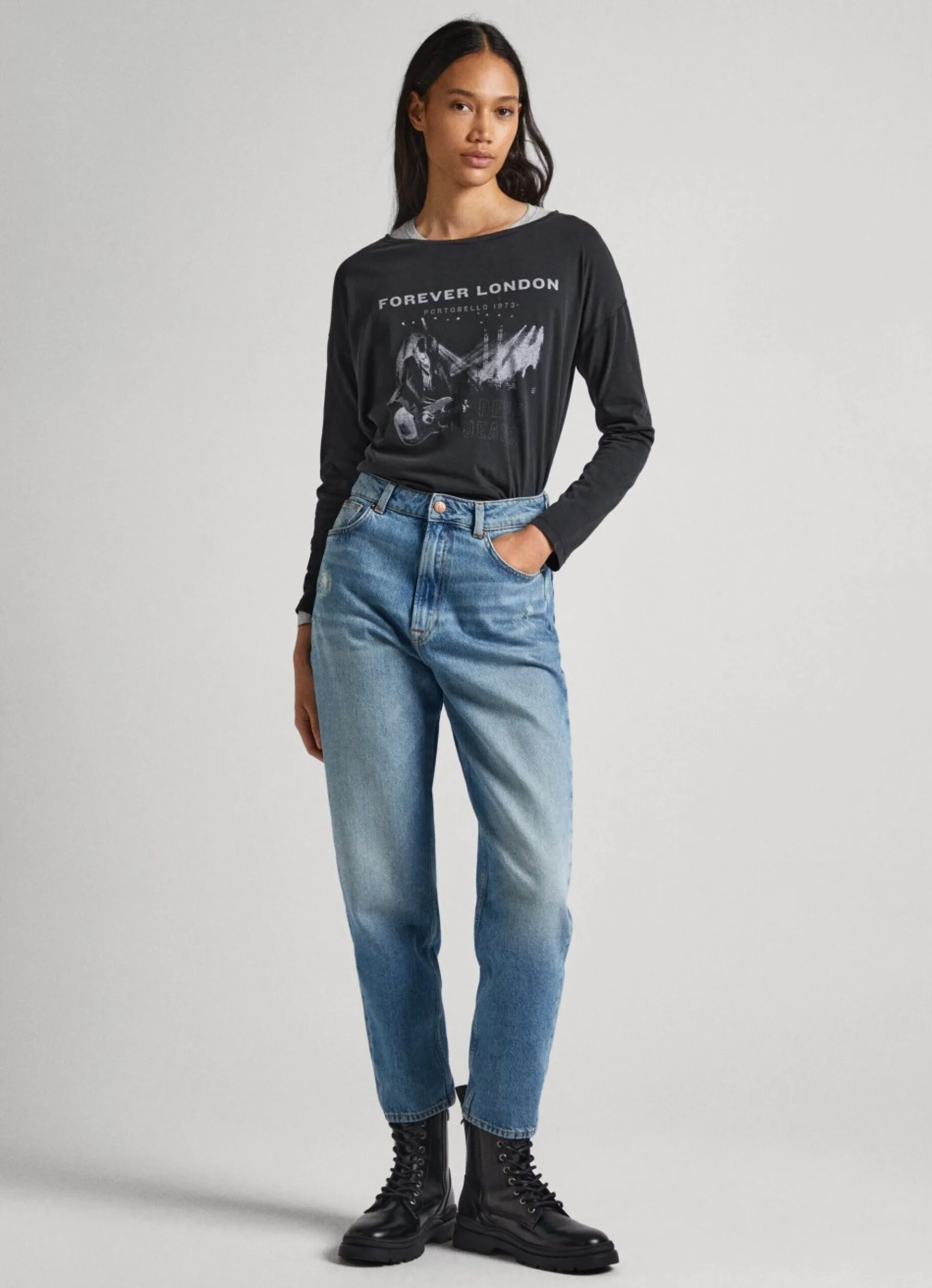 Women Pepe Jeans Photo Print T-Shirt