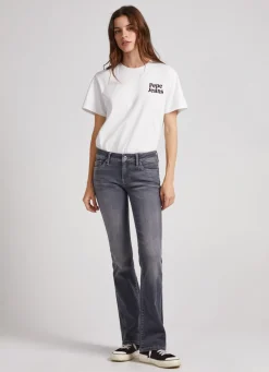 Women Pepe Jeans Piccadilly Slim Fit Mid-Rise Jeans