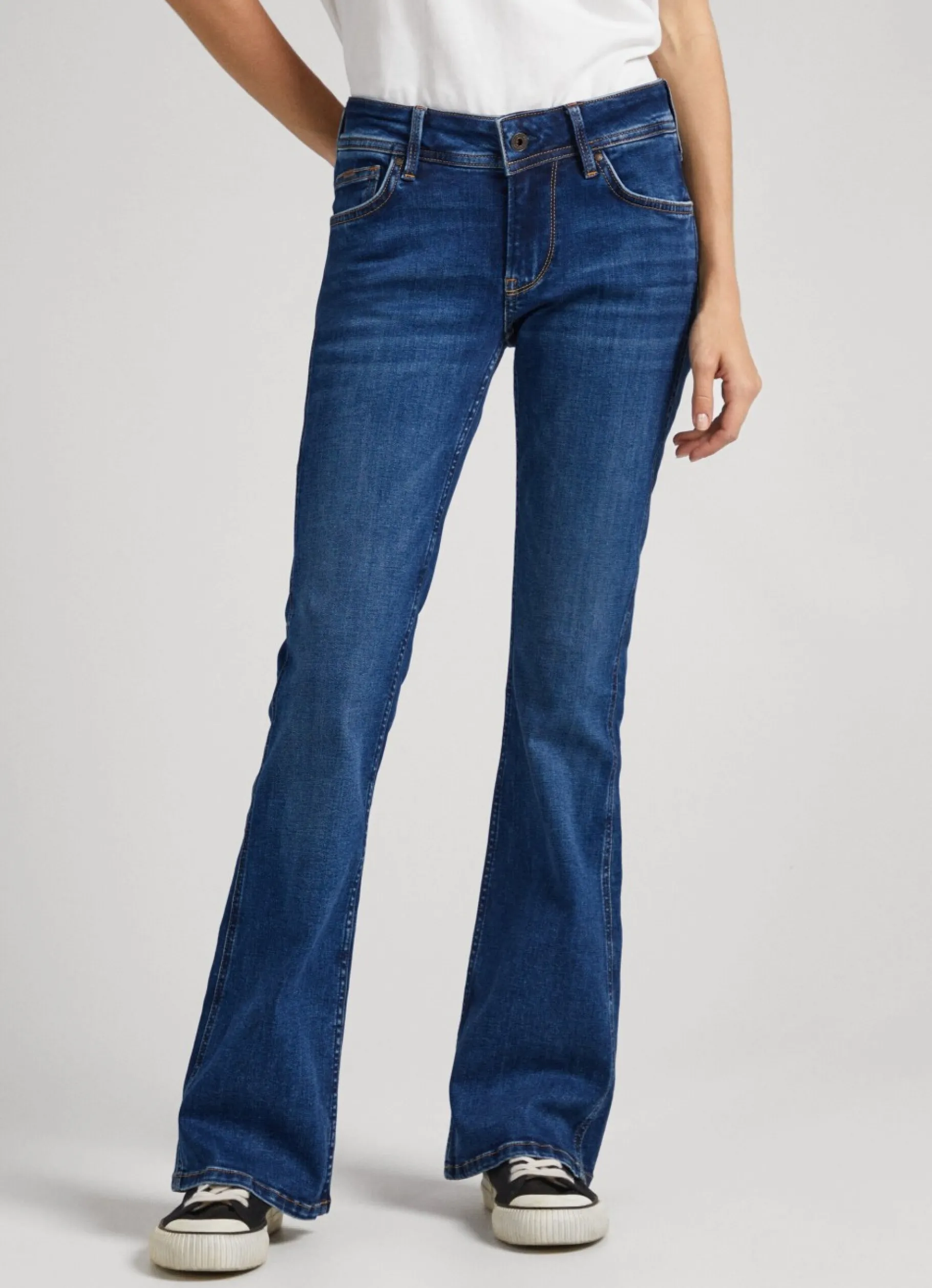 Women Pepe Jeans Pimlico Regular Fit Mid-Rise Jeans