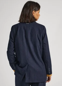 Women Pepe Jeans Pinstripe Blazer