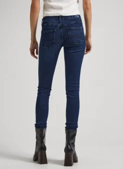Women Pepe Jeans Pixie Skinny Fit Mid-Rise Jeans