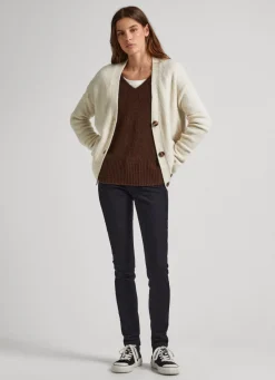 Women Pepe Jeans Pixie Skinny Fit Mid-Rise Jeans
