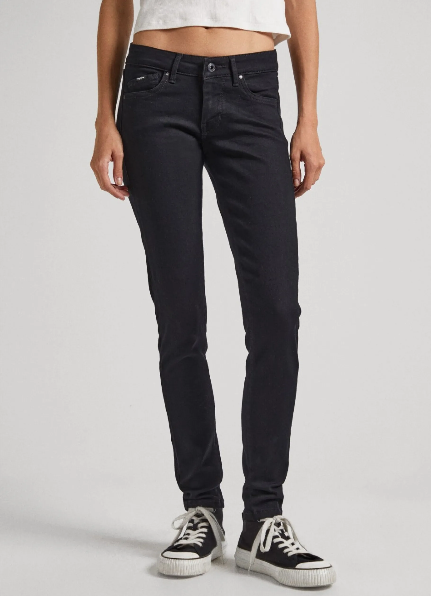 Women Pepe Jeans Pixie Skinny Fit Mid-Rise Jeans