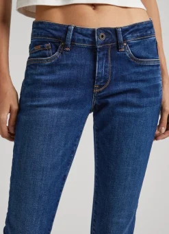 Women Pepe Jeans Pixie Skinny Fit Mid-Rise Jeans