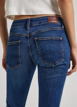 Women Pepe Jeans Pixie Skinny Fit Mid-Rise Jeans
