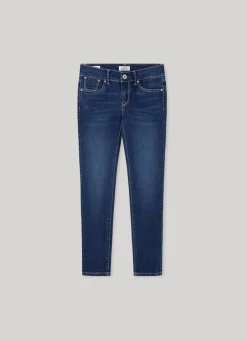Girl Pepe Jeans Pixlette Skinny Fit Mid-Rise Jeans