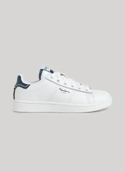 Boy Pepe Jeans Player Basic Leather Trainers