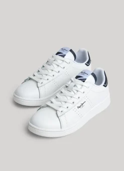 Boy Pepe Jeans Player Basic Leather Trainers