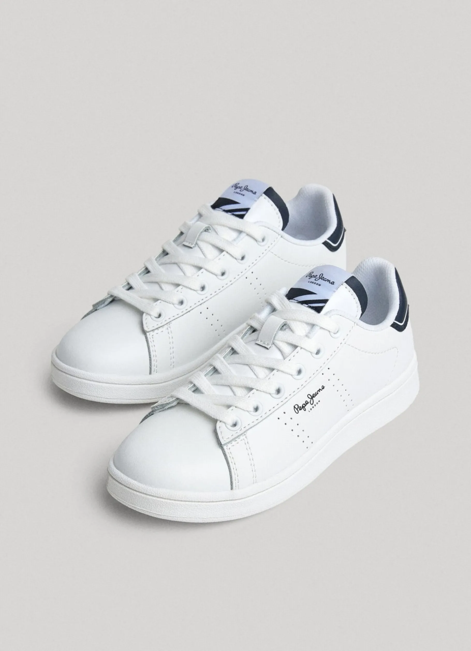 Boy Pepe Jeans Player Basic Leather Trainers