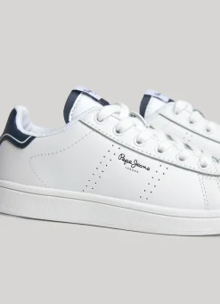 Boy Pepe Jeans Player Basic Leather Trainers