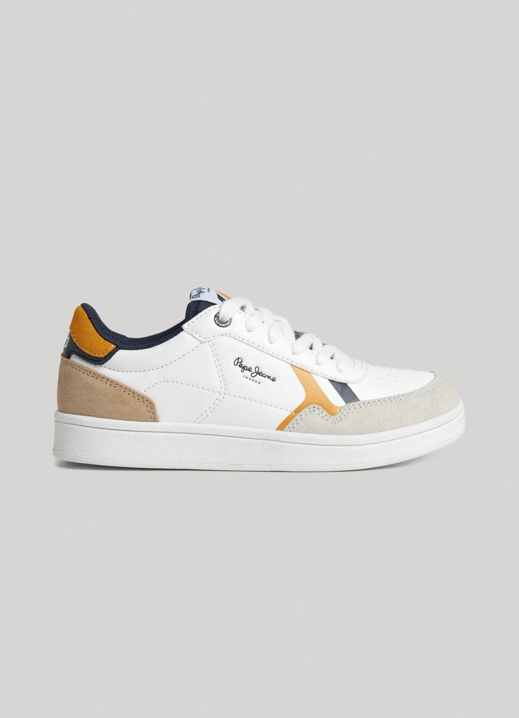 Boy Pepe Jeans Player Brit Leather Trainers