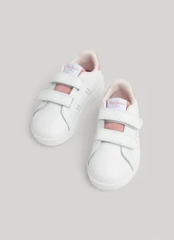 Girl Pepe Jeans Player Star Leather Trainers