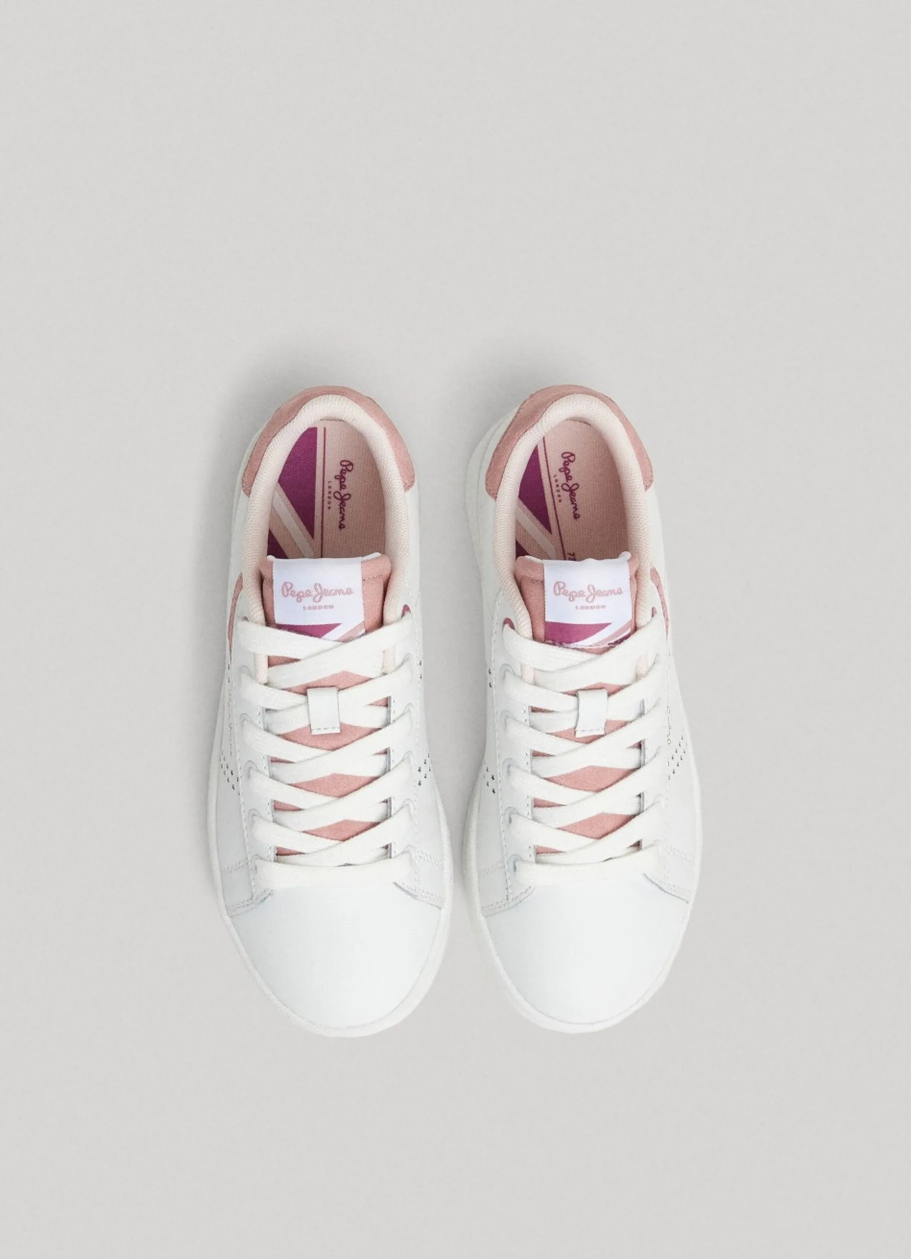 Girl Pepe Jeans Player Star Leather Trainers