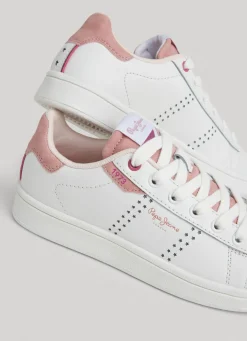 Girl Pepe Jeans Player Star Leather Trainers