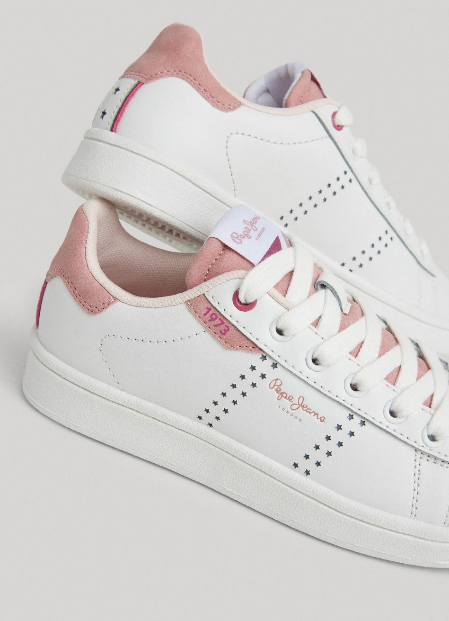 Girl Pepe Jeans Player Star Leather Trainers