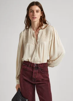 Women Pepe Jeans Pleated Blouse