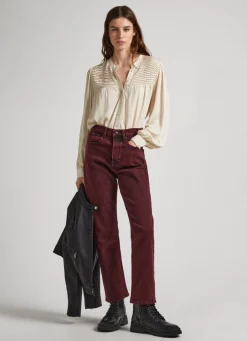 Women Pepe Jeans Pleated Blouse