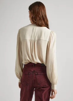 Women Pepe Jeans Pleated Blouse