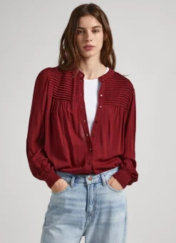 Women Pepe Jeans Pleated Blouse