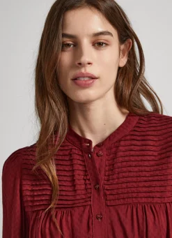 Women Pepe Jeans Pleated Blouse