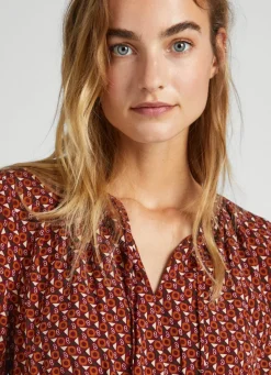 Women Pepe Jeans Pleated Boho Dress
