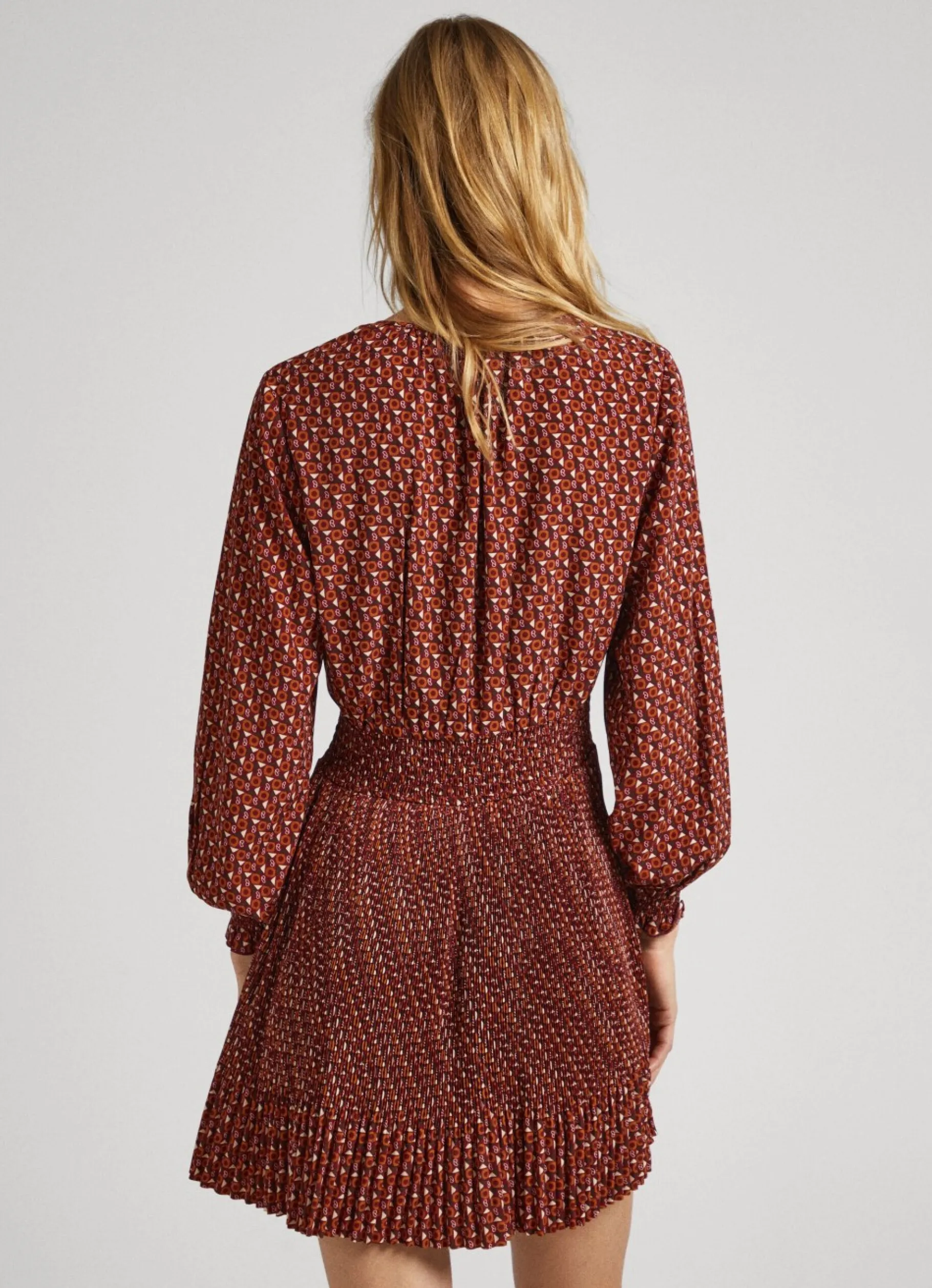 Women Pepe Jeans Pleated Boho Dress