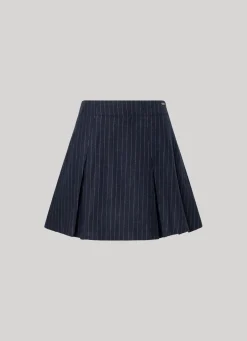 Women Pepe Jeans Pleated Striped Skirt