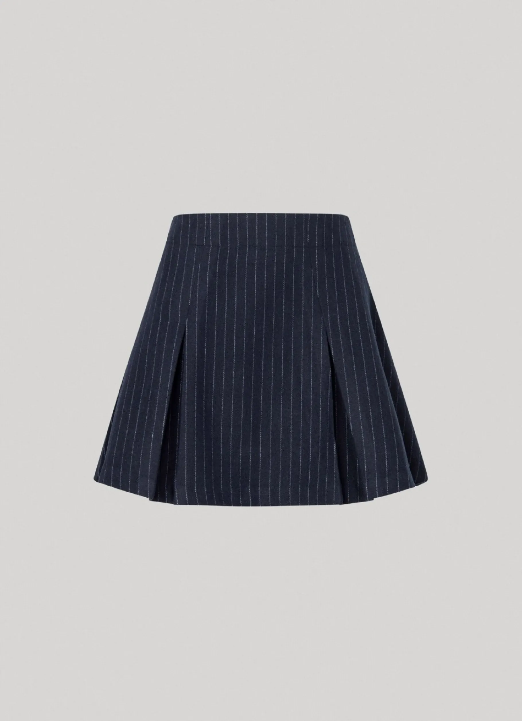 Women Pepe Jeans Pleated Striped Skirt