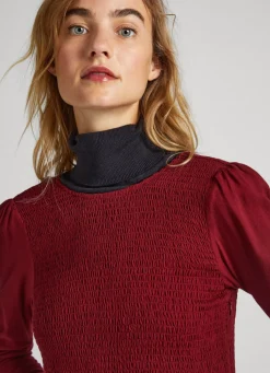 Women Pepe Jeans Pleated Twill Dress