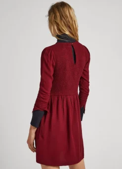 Women Pepe Jeans Pleated Twill Dress