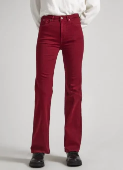 Women Pepe Jeans 5-Pocket Flare-Fit Trousers