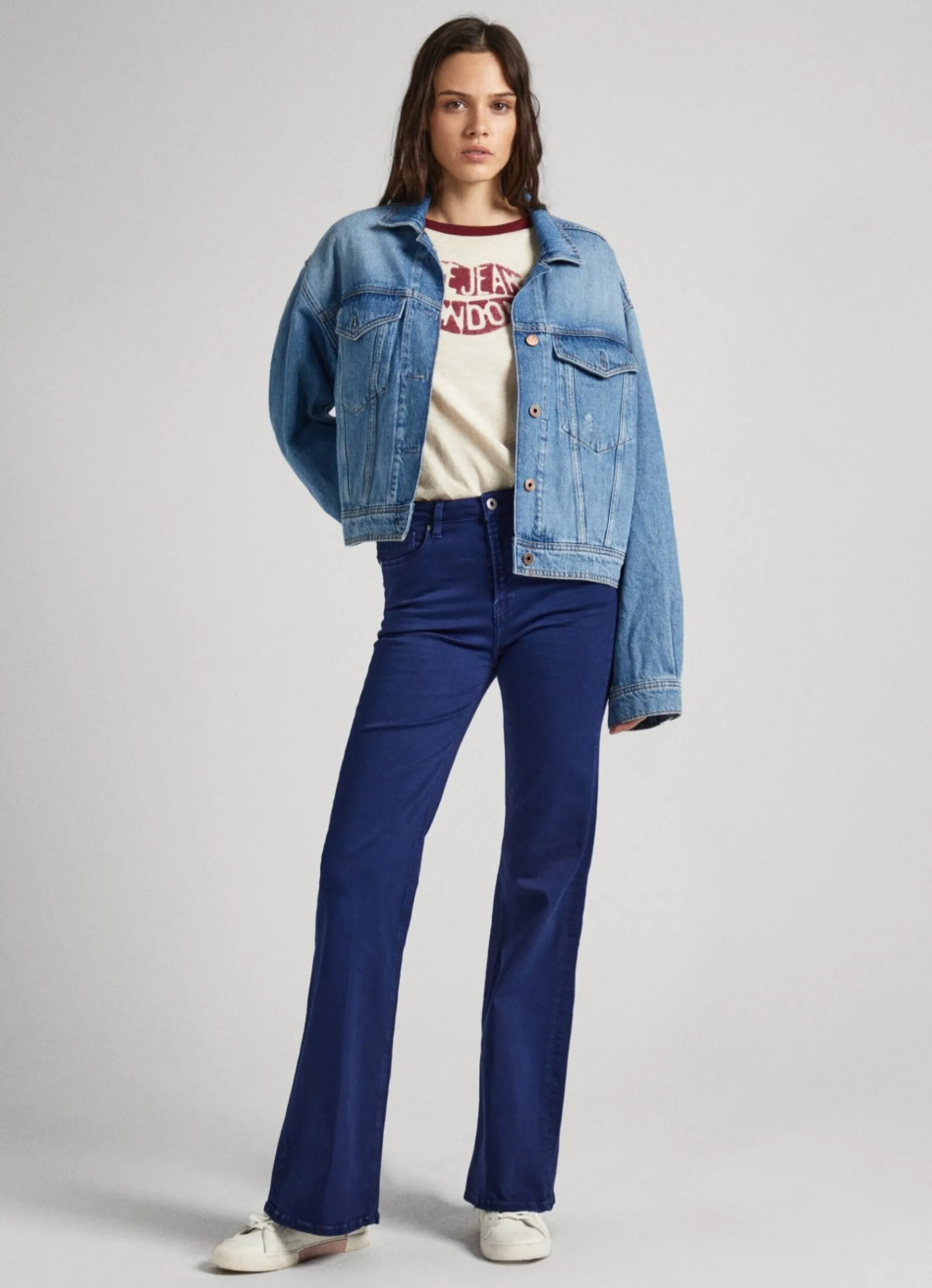 Women Pepe Jeans 5-Pocket Flare-Fit Trousers