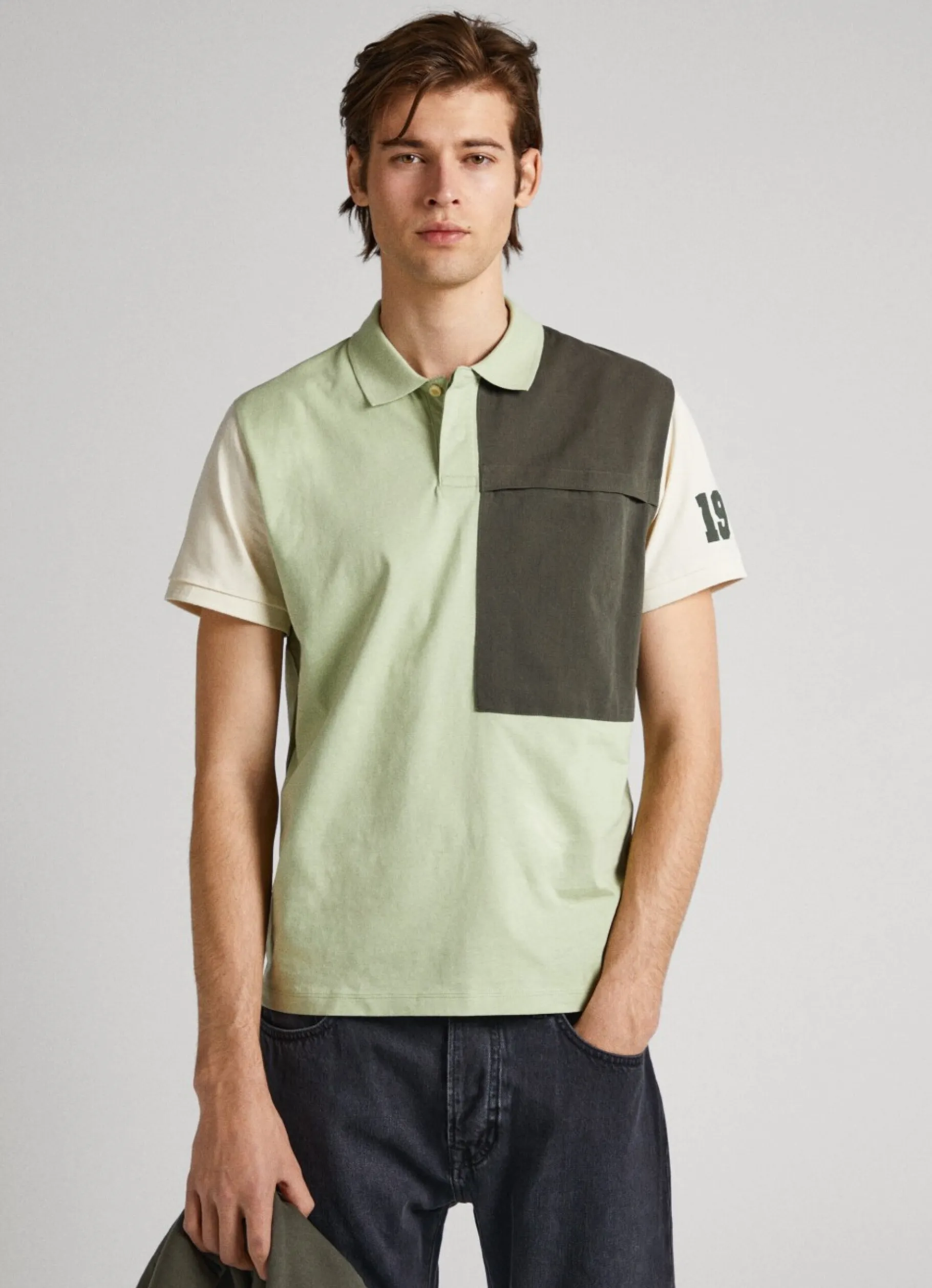 Men Pepe Jeans Portobello Polo Shirt With Chest Pocket