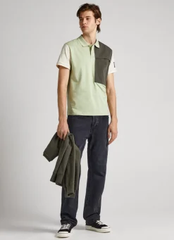 Men Pepe Jeans Portobello Polo Shirt With Chest Pocket