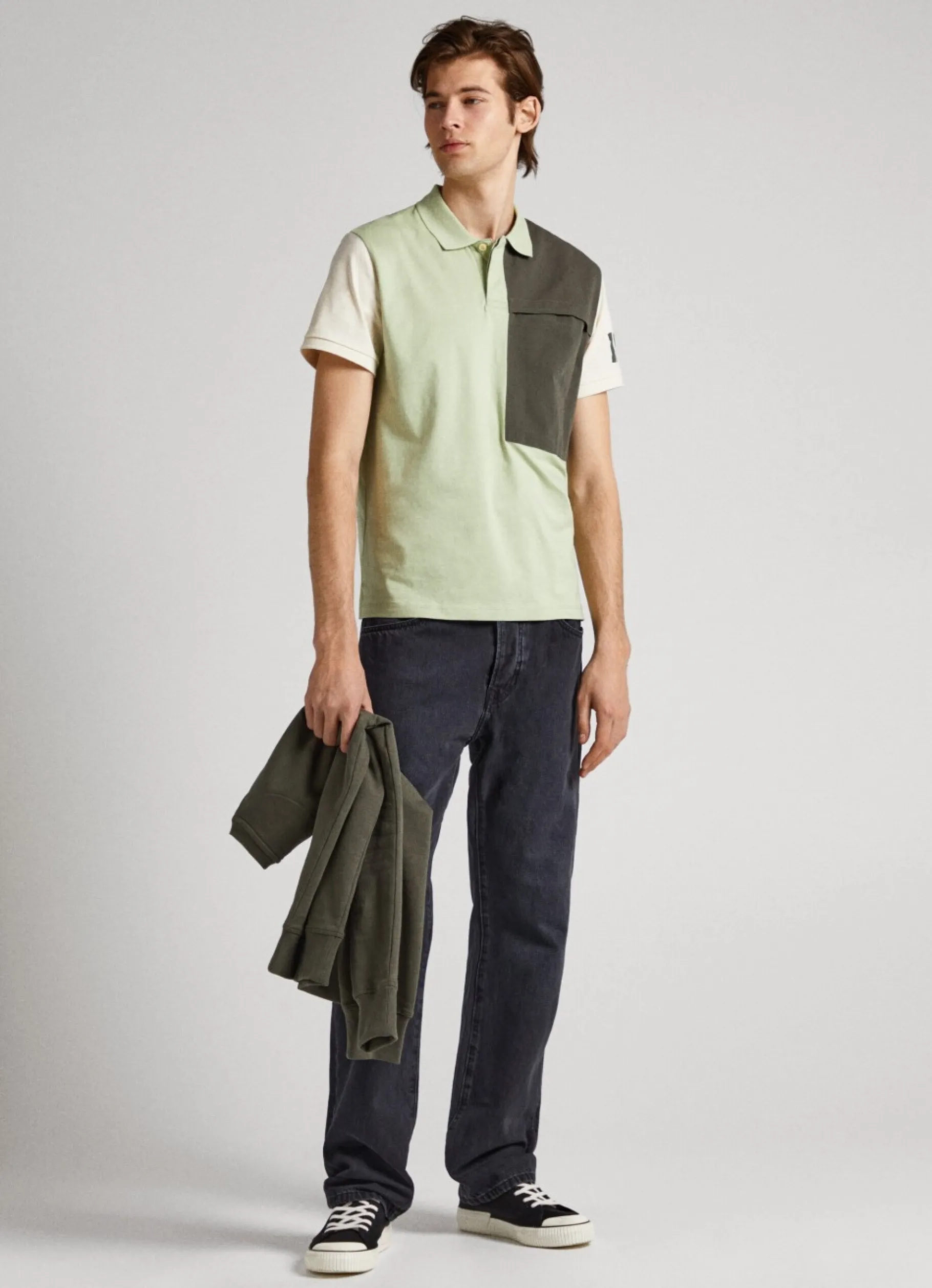 Men Pepe Jeans Portobello Polo Shirt With Chest Pocket