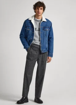 Men Pepe Jeans Prince Of Wales Trousers