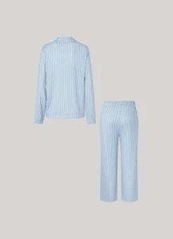 Women Pepe Jeans Printed Logo Cotton Pajama Set