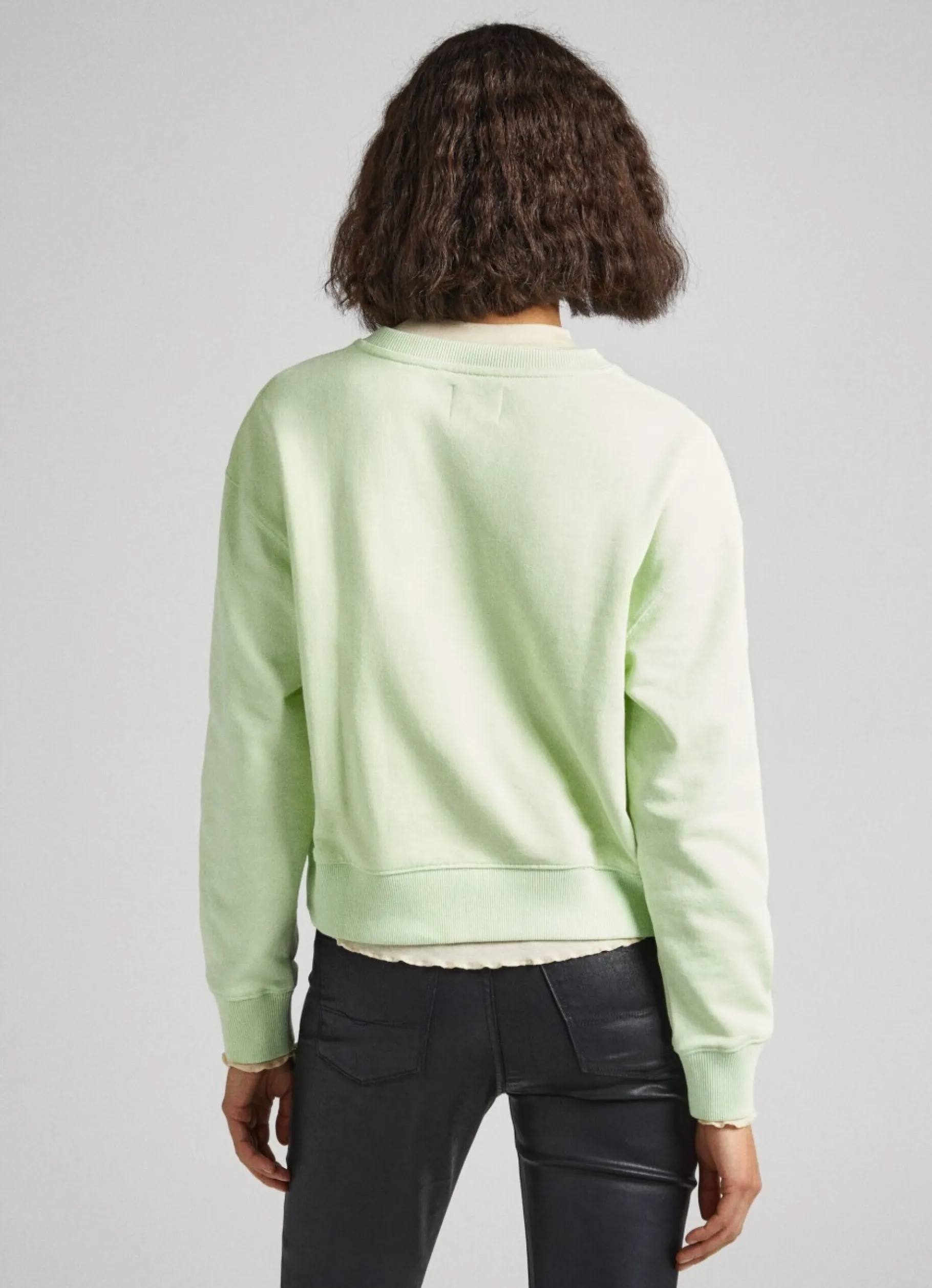 Women Pepe Jeans Printed Logo Cotton Sweatshirt