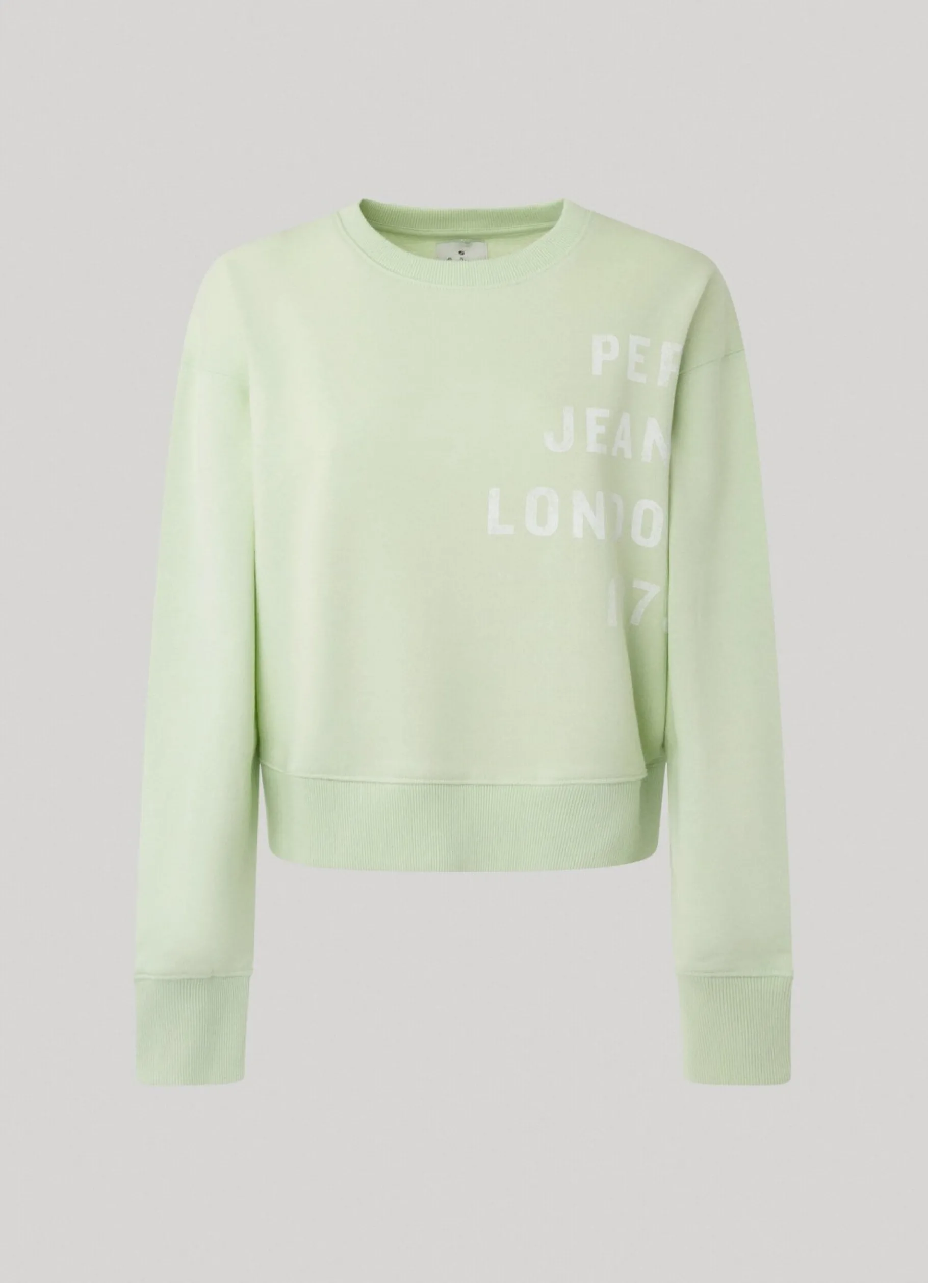 Women Pepe Jeans Printed Logo Cotton Sweatshirt