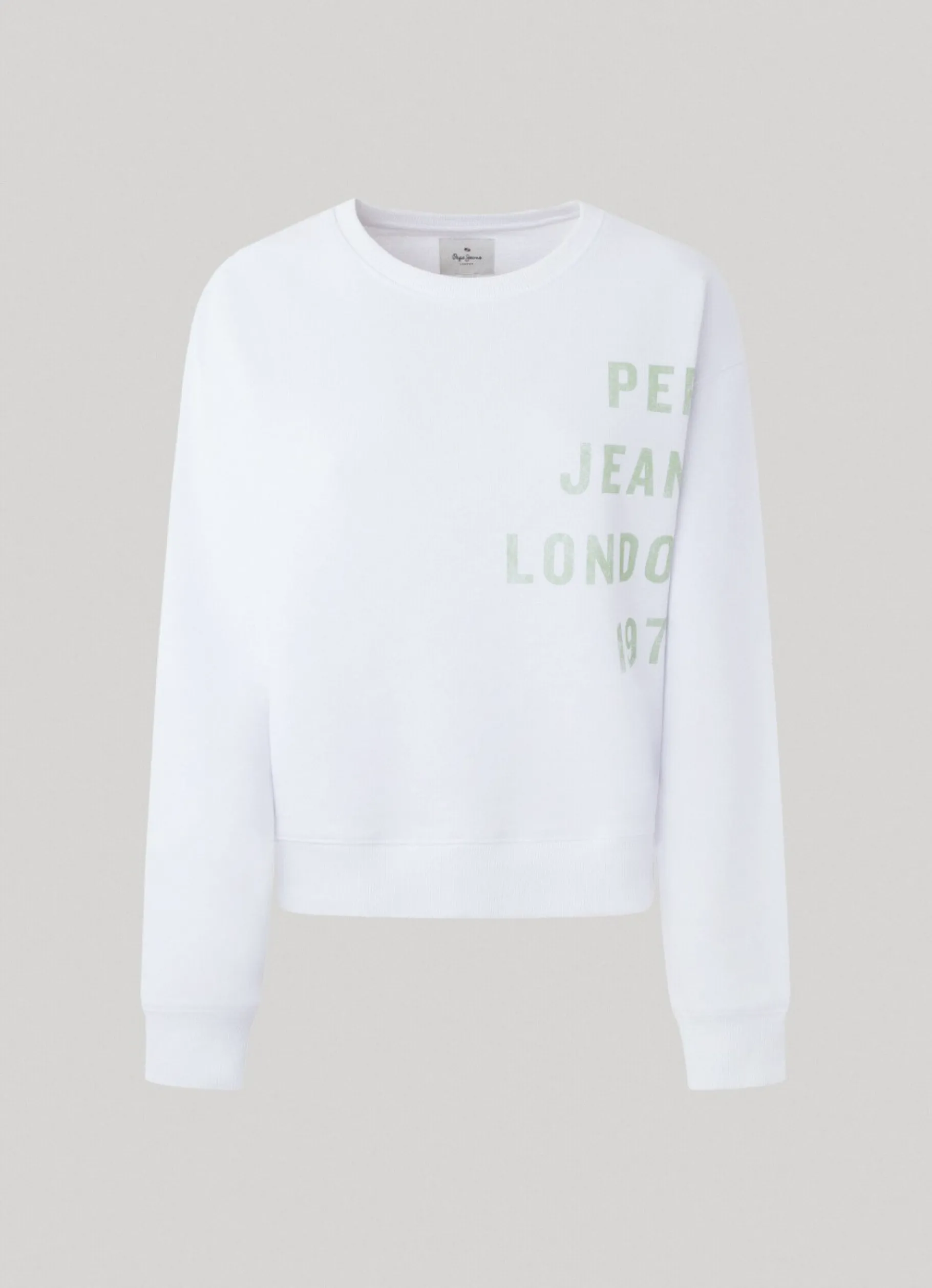 Women Pepe Jeans Printed Logo Cotton Sweatshirt