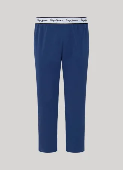 Men Pepe Jeans Printed Logo Cotton Trousers