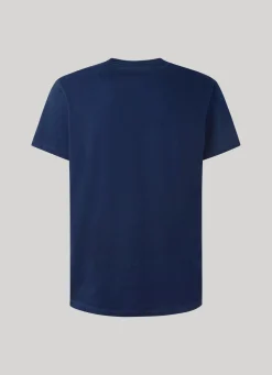 Men Pepe Jeans Printed Logo Cotton T-Shirt