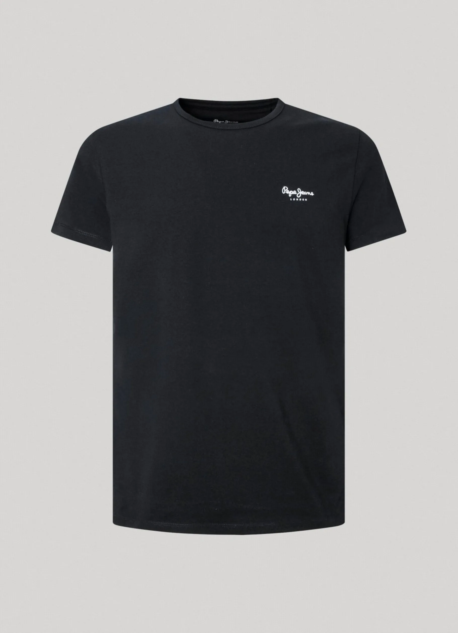 Men Pepe Jeans Printed Logo Cotton T-Shirt