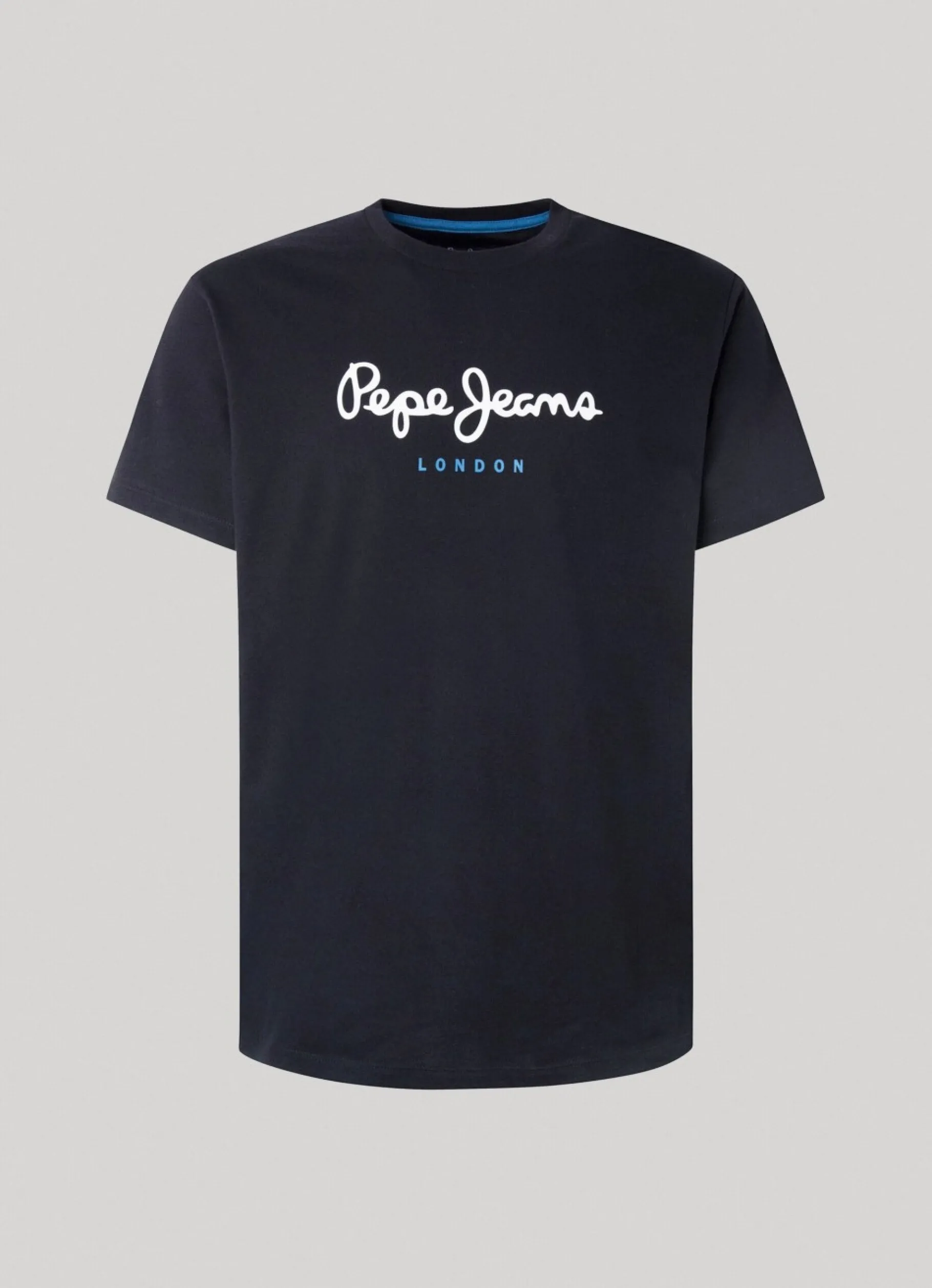 Men Pepe Jeans Printed Logo Cotton T-Shirt