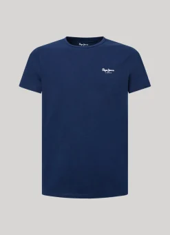Men Pepe Jeans Printed Logo Cotton T-Shirt