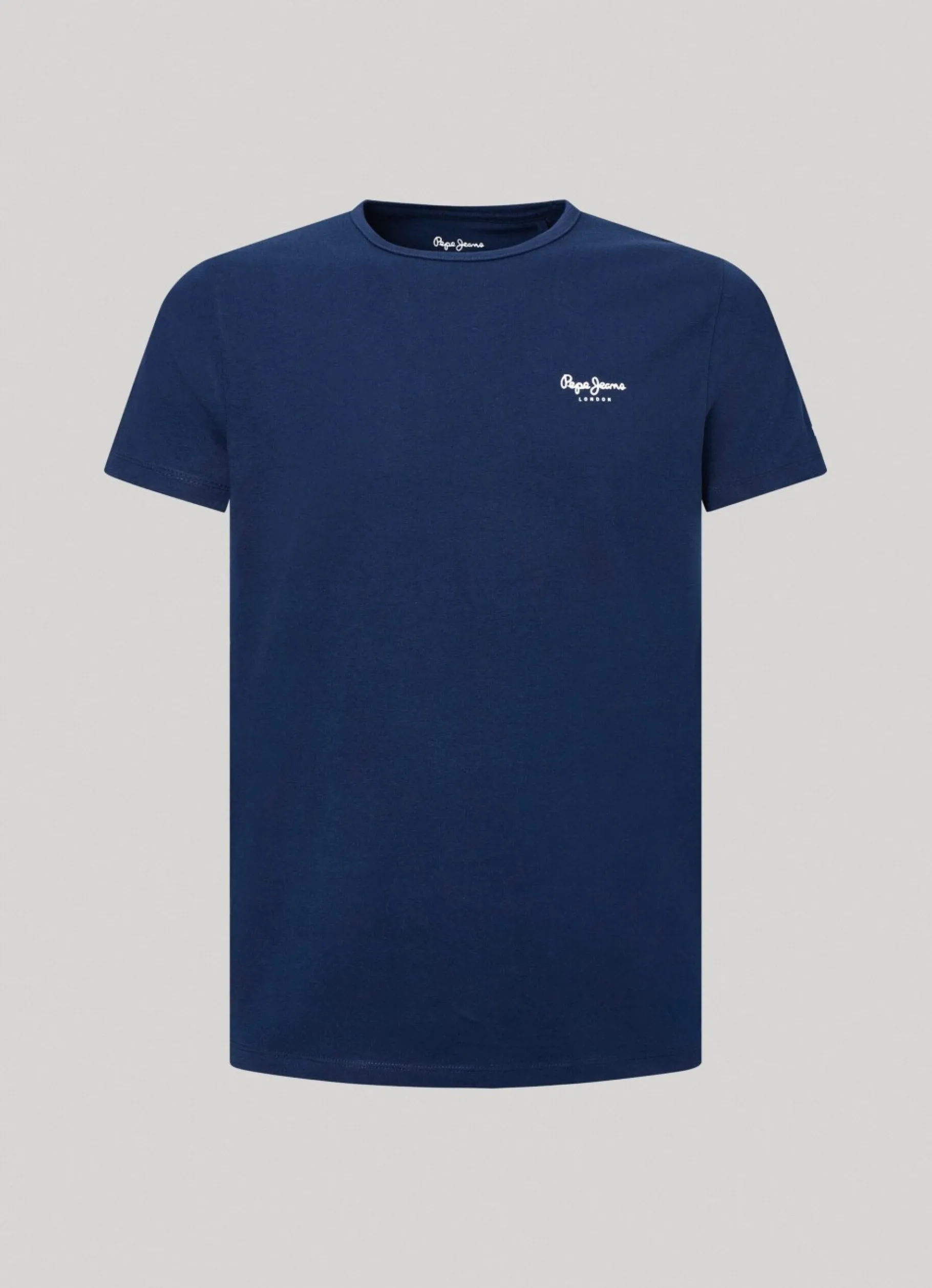 Men Pepe Jeans Printed Logo Cotton T-Shirt