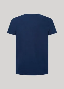 Men Pepe Jeans Printed Logo Cotton T-Shirt
