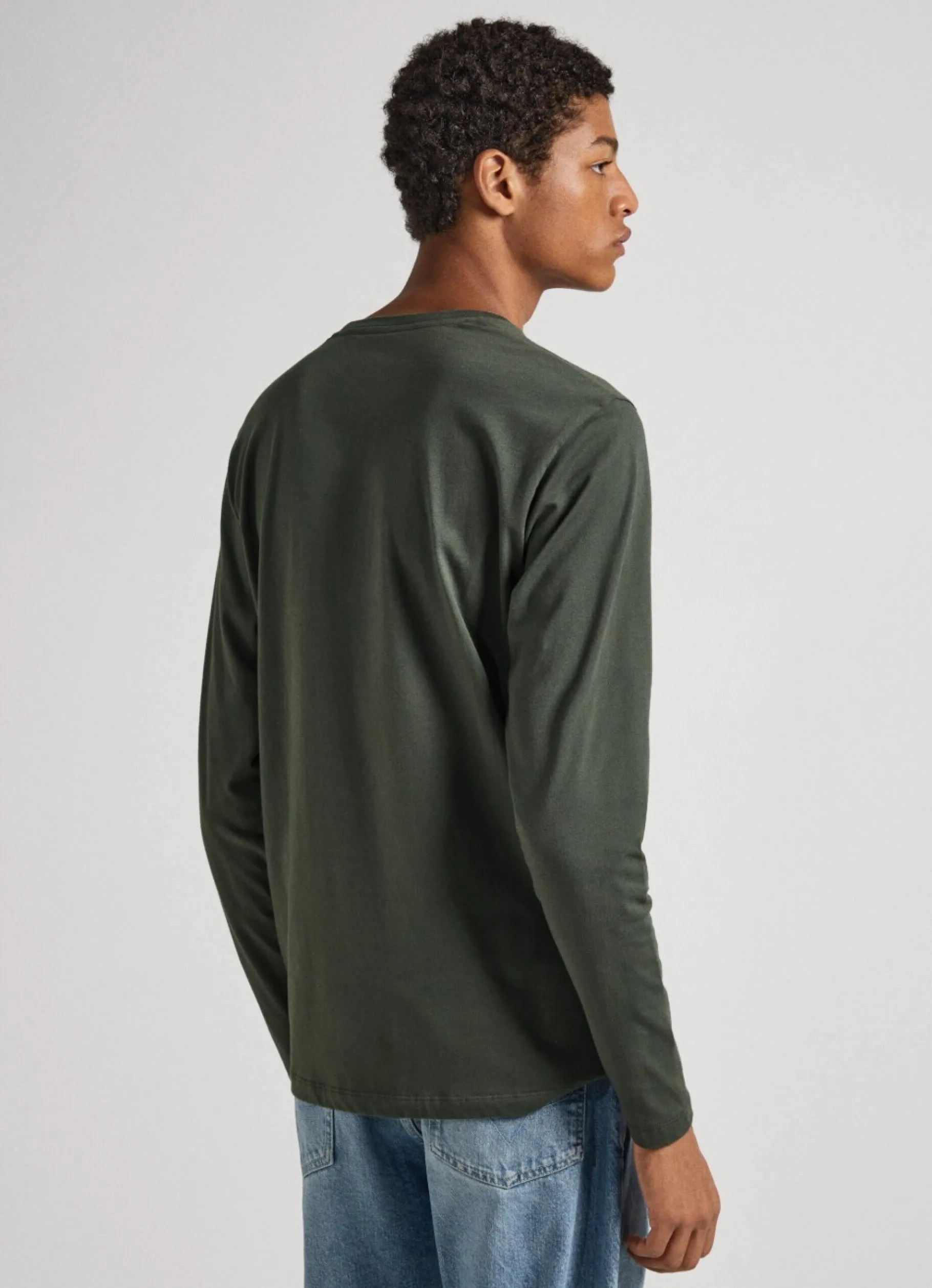 Men Pepe Jeans Printed Logo Cotton T-Shirt