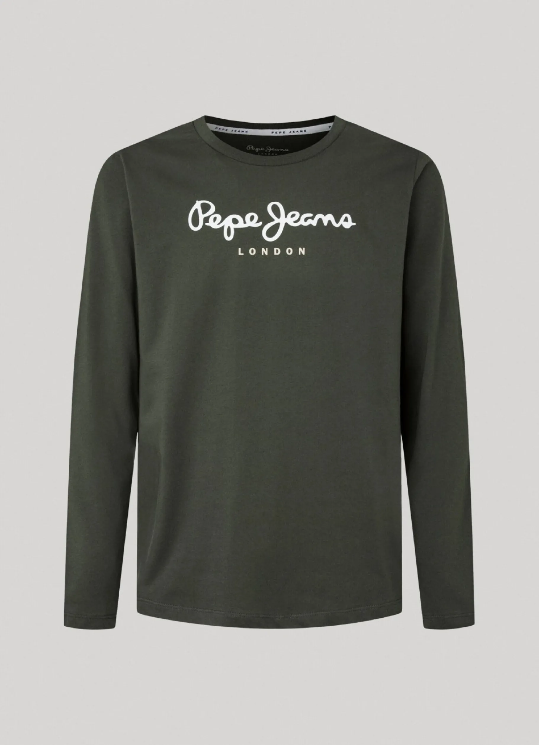Men Pepe Jeans Printed Logo Cotton T-Shirt